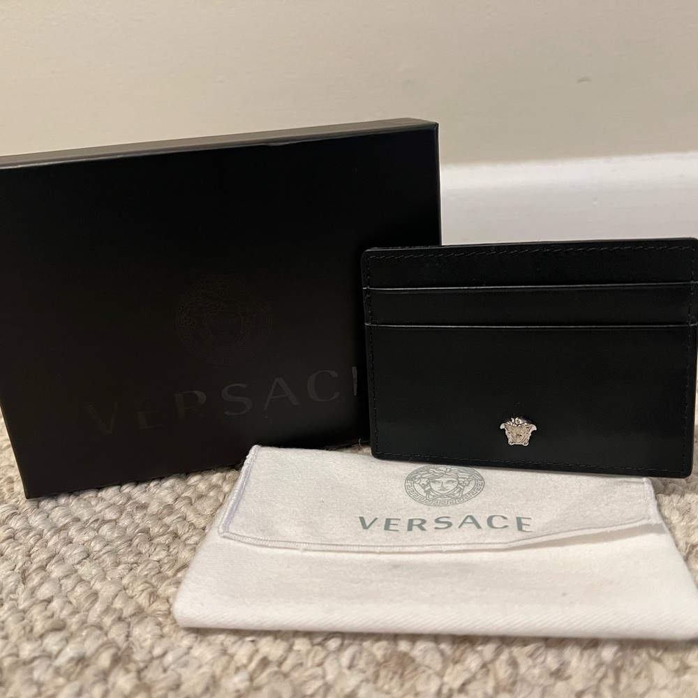 BRAND NEW Versace Leather Card Case